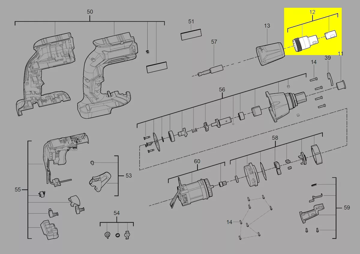 butée visseuse réf. 4931461909 AEG